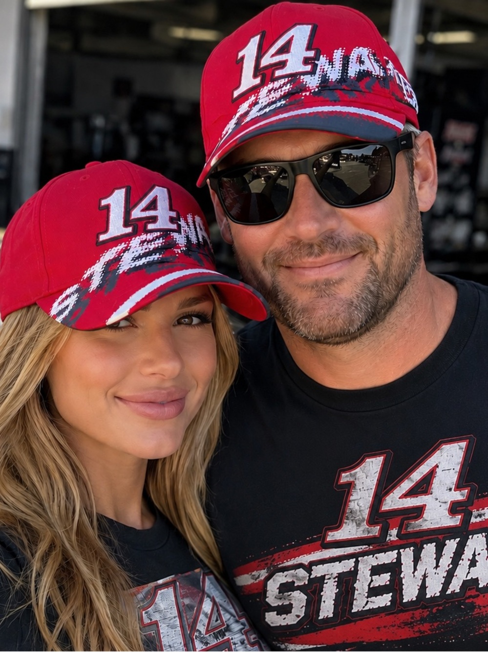 Tony Stewart #14 NASCAR Chase Authentics Red Racing Adjustable Hat Cap